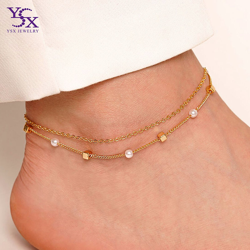 پابند دولاین مکعب و مروارید YSX