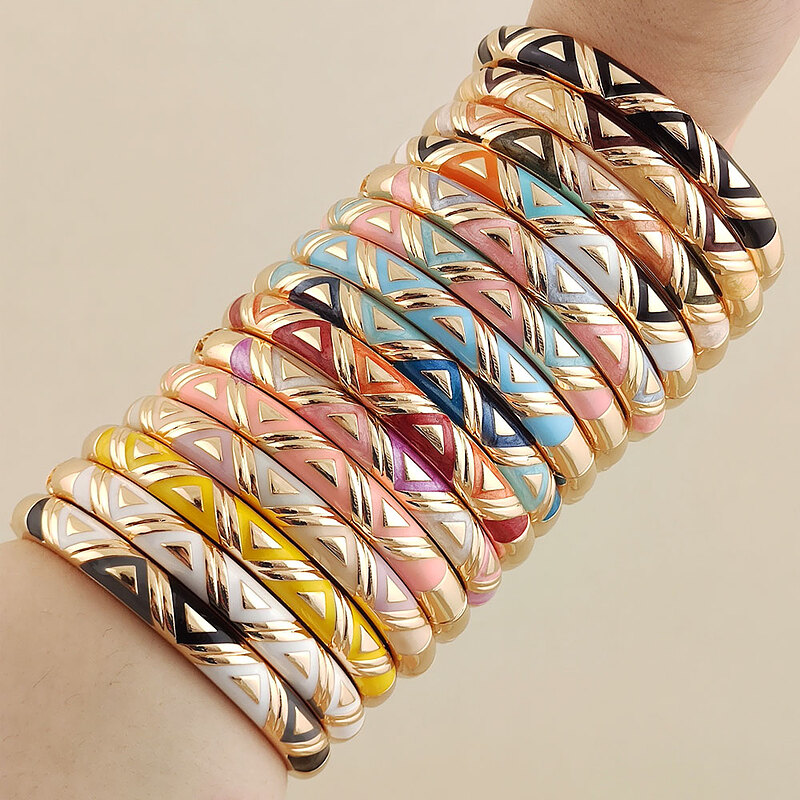 دستبند النگویی میناکاری (15 رنگ)