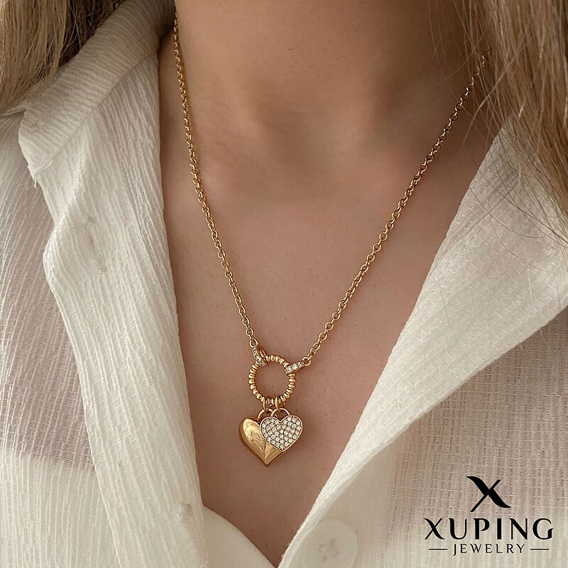 گردنبند دو قلب ژوپینگ