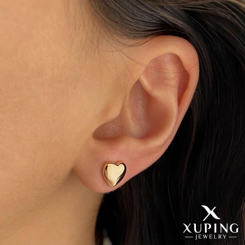 گوشواره سوزنی قلبی بزرگ ژوپینگ