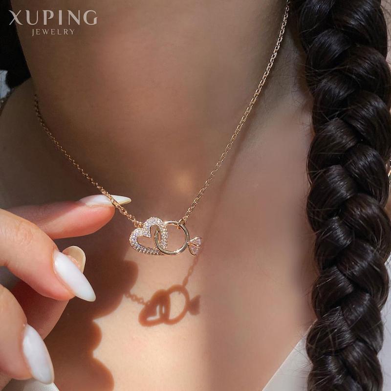 گردنبند قلب و حلقه ژوپینگ